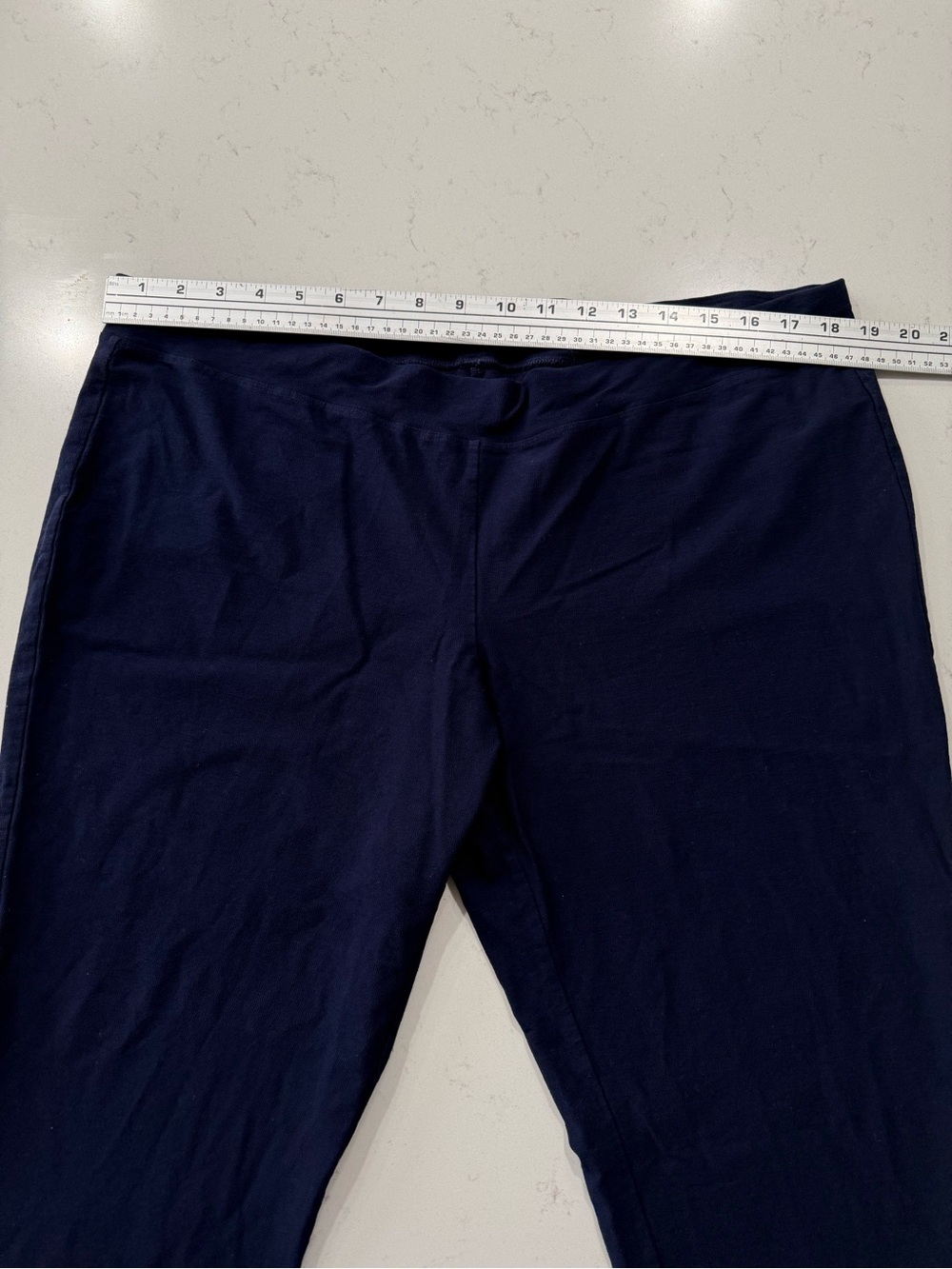 Eileen Fisher Women's Navy Pull-On Slim Ankle Pants. Size XL - Picture 7 of 10